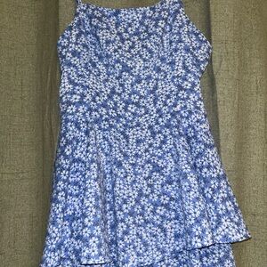 SHEIN Blue Daisy Print Romper